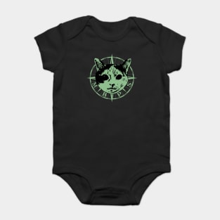 Msyterious Boom Logo - Night Vision Baby Bodysuit